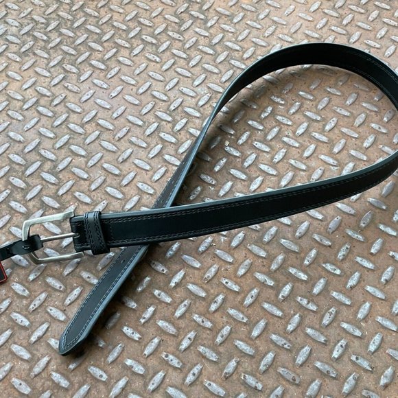 Beverly Hills Polo Clubs Men Belt Black Faux Leather Waistband Size 32/34 inches - Picture 4 of 7